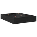 Seng med opbevaring Sort eg 140 x 190 cm Konstrueret træ