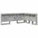 Opbevaringshovedgavl Beton Grå 207,5 x 137,5 x 76,5 cm
