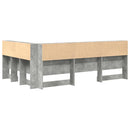 Opbevaringshovedgavl Beton Grå 207,5 x 137,5 x 76,5 cm