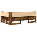 Opbevaringshovedgavl med hylde Røget eg 207,5 x 137,5 x 76,5 cm