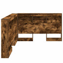 Opbevaringshovedgavl med hylde Røget eg 207,5 x 137,5 x 76,5 cm