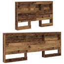 Opbevaringshovedgavl Gammelt træ 207,5 x 137,5 x 76,5 cm