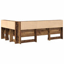 Opbevaringshovedgavl Gammelt træ 207,5 x 137,5 x 76,5 cm