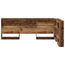 Opbevaringshovedgavl Gammelt træ 207,5 x 137,5 x 76,5 cm