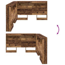 Opbevaringshovedgavl Gammelt træ 207,5 x 137,5 x 76,5 cm