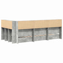 Bogreol Seng Beton Grå 75 x 190 cm Konstrueret træ