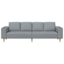 Stue Sofa Lysegrå 250 x 77 x 76 cm Polyester