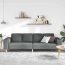 Stue Sofa Mørkegrå 250 x 77 x 76 cm Polyester