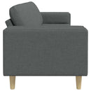Stue Sofa Mørkegrå 250 x 77 x 76 cm Polyester