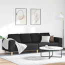 Stue Sofa Sort 250 x 77 x 76 cm Polyester
