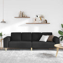 Stue Sofa Sort 250 x 77 x 76 cm Polyester