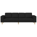 Stue Sofa Sort 250 x 77 x 76 cm Polyester