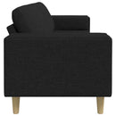 Stue Sofa Sort 250 x 77 x 76 cm Polyester