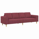 Stue Sofa Vinrød 250 x 77 x 76 cm Polyester