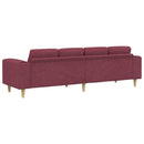 Stue Sofa Vinrød 250 x 77 x 76 cm Polyester