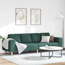 Stue Sofa Mørkegrøn 250 x 77 x 76 cm Polyester