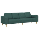 Stue Sofa Mørkegrøn 250 x 77 x 76 cm Polyester