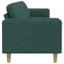 Stue Sofa Mørkegrøn 250 x 77 x 76 cm Polyester