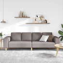Stue Sofa Gråbrun 250 x 77 x 76 cm Polyester