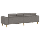 Stue Sofa Gråbrun 250 x 77 x 76 cm Polyester