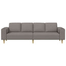 Stue Sofa Gråbrun 250 x 77 x 76 cm Polyester