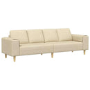 Stue Sofa Creme 250 x 77 x 76 cm Polyester
