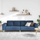 Stue Sofa Blå 250 x 77 x 76 cm Polyester