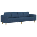 Stue Sofa Blå 250 x 77 x 76 cm Polyester
