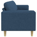 Stue Sofa Blå 250 x 77 x 76 cm Polyester