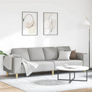 Stue Sofa Skygrå 250 x 77 x 76 cm Polyester