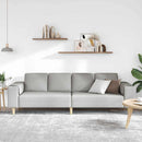 Stue Sofa Skygrå 250 x 77 x 76 cm Polyester