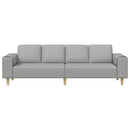 Stue Sofa Skygrå 250 x 77 x 76 cm Polyester