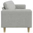 Stue Sofa Skygrå 250 x 77 x 76 cm Polyester