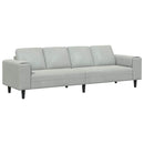 Stue Sofa Lysegrå 250 x 77 x 76 cm