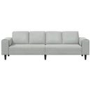 Stue Sofa Lysegrå 250 x 77 x 76 cm
