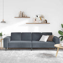 Stue Sofa Mørkegrå 250 x 77 x 76 cm