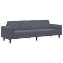 Stue Sofa Mørkegrå 250 x 77 x 76 cm