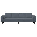 Stue Sofa Mørkegrå 250 x 77 x 76 cm