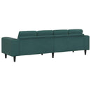 Stue Sofa Mørkegrøn 250 x 77 x 76 cm