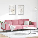Stue Sofa Lyserød 250 x 77 x 76 cm