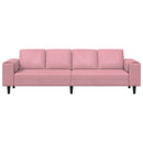 Stue Sofa Lyserød 250 x 77 x 76 cm