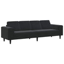 Stue Sofa Sort 250 x 77 x 76 cm