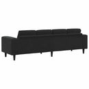 Stue Sofa Sort 250 x 77 x 76 cm