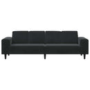 Stue Sofa Sort 250 x 77 x 76 cm