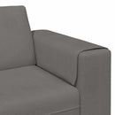 Sofa Lysegrå 250 x 77 x 76 cm Velourstof
