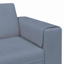 Sofa Blå 250 x 77 x 76 cm Velourstof