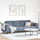 Sofa Blå 250 x 77 x 76 cm Velourstof