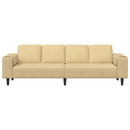 Sofa Grågrøn 250 x 77 x 76 cm Velourstof