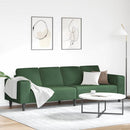 Sofa Mørkegrøn 250 x 77 x 76 cm Velourstof