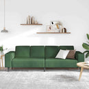 Sofa Mørkegrøn 250 x 77 x 76 cm Velourstof